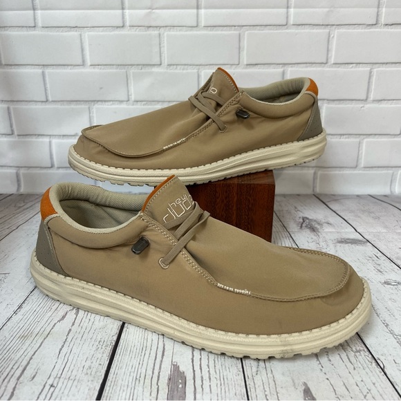 Hey Dude Shoes Hey Dude Wally Adv Chestnut Size Men 1 Khaki Tan
